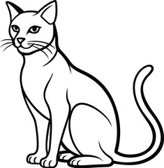 Cat silhouette vector designs 23