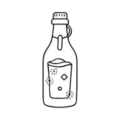 cold brew bottle icon, cold brew bottle vector illustration-simple illustration of cold brew bottle, perfect for cold brew bottle logos and icons