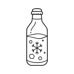 cold brew bottle icon, cold brew bottle vector illustration-simple illustration of cold brew bottle, perfect for cold brew bottle logos and icons