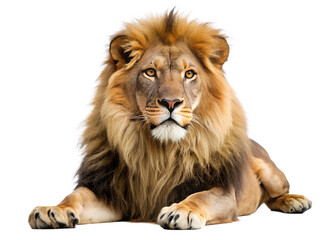 Fototapeta premium lion isolated on white background