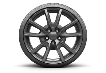 Obraz premium Soul Service W3 Trinidad Active Long Aircraft Gray car wheel rim isolated on a white background