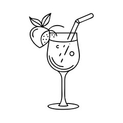 peach bellini icon, peach bellini vector illustration-simple illustration of peach bellini, perfect for peach bellini logos and icons
