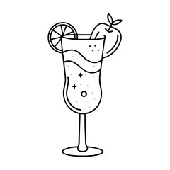 peach bellini icon, peach bellini vector illustration-simple illustration of peach bellini, perfect for peach bellini logos and icons