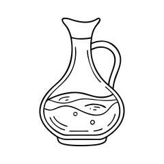 decanter with red wine icon, decanter with red wine vector illustration-simple illustration of decanter with red wine, perfect for decanter with red wine logos and icons