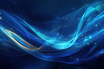 Fototapeta premium Abstract glowing waves