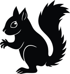 squirrel Silhouette vector illustration