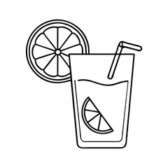 lemon wedge in drink icon, lemon wedge in drink vector illustration-simple illustration of lemon wedge in drink, perfect for lemon wedge in drink logos and icons