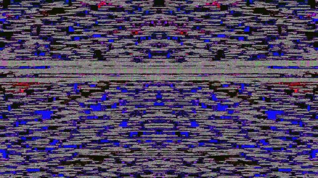 Digital tv glitch showing pixel sorting and datamoshing effects