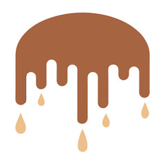 Chocolate Splash with Shadows and Depth