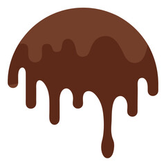 Abstract Art of a Chocolate Splash Paint Like Fluid