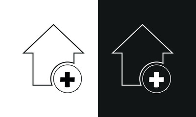 Web home icon for apps and websites, House icon, Home sign in circle or Main page icon