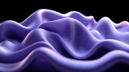 Fototapeta premium Abstract Purple Fabric Draped in Soft Waves