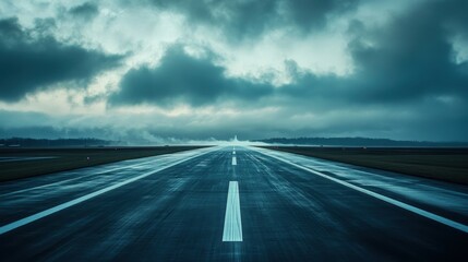 Fototapeta premium Runway to the Unknown.