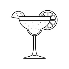 margarita with salt rim icon, margarita with salt rim vector illustration-simple illustration of margarita with salt rim, perfect for margarita with salt rim logos and icons