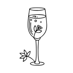mimosa glass icon, mimosa glass vector illustration-simple illustration of mimosa glass, perfect for mimosa glass logos and icons