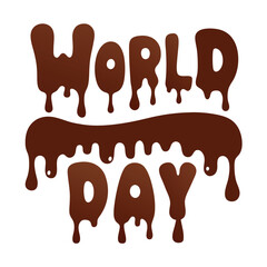 Creative Chocolate Drip Effect for Background Design