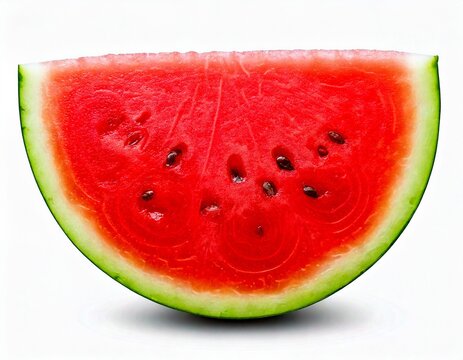  Juicy Watermelon Slice- Stock Photo generated ai 