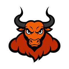 Angry Bull Vector Illustration