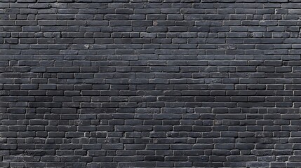 Obraz premium Detailed full frame shot of a dark gray brick wall for background texture