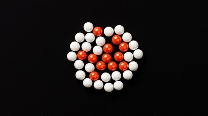 Molecule spinning on its axis with labeled bond rotations between methyl and ethyl groups on deep black background