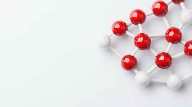 Molecular simulation of ethanol showing bond angle shifts and dihedral rotation in a clean laboratory background