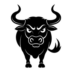 Angry Bull Vector Illustration