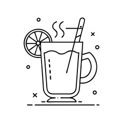 hot toddy icon, hot toddy vector illustration-simple illustration of hot toddy, perfect for hot toddy logos and icons