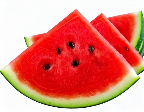  Juicy Watermelon Slice- Stock Photo generated ai 