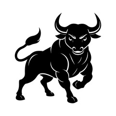 Angry Bull Vector Illustration