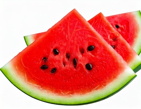  Juicy Watermelon Slice- Stock Photo generated ai 