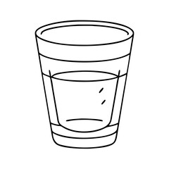 shot glass icon, shot glass vector illustration-simple illustration of shot glass, perfect for shot glass logos and icons