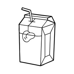 juice box icon, juice box vector illustration-simple illustration of juice box, perfect for juice box logos and icons