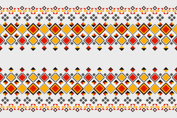 Native No.7 textile seamless pixel pattern colorful, Design for fabric, Clothes, Curtain, Carpet, Scarf, Wrap, Handcraft, Wallpaper, Necktie ,Background and Vector illustration