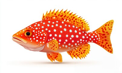 Vibrant Coral Grouper: A Stunning Underwater Jewel
