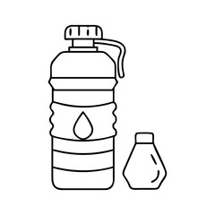 water bottle icon, water bottle vector illustration-simple illustration of water bottle, perfect for water bottle logos and icons