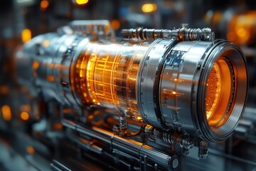 Fototapeta premium Futuristic engine detail
