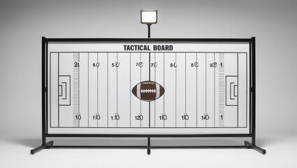 football racing strategy Tactical board for football strategy with a clear design featuring a field layout and yard markers.