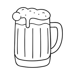 beer mug icon, beer mug vector illustration-simple illustration of beer mug, perfect for beer mug logos and icons