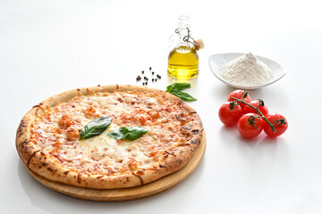 frozen margherita pizza in Italy ready to cook in the oven at home
