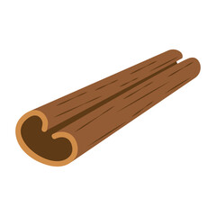 Cinnamon Stick Illustration Isolated on White Background