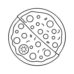 cheese pizza icon, cheese pizza vector illustration-simple illustration of cheese pizza, perfect for cheese pizza logos and icons