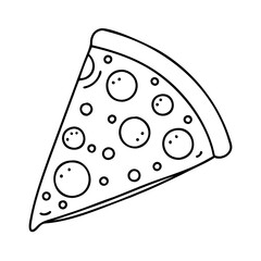 cheese pizza icon, cheese pizza vector illustration-simple illustration of cheese pizza, perfect for cheese pizza logos and icons