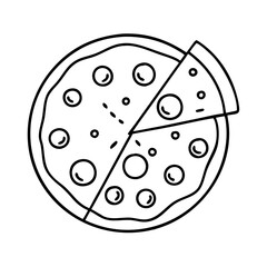 cheese pizza icon, cheese pizza vector illustration-simple illustration of cheese pizza, perfect for cheese pizza logos and icons