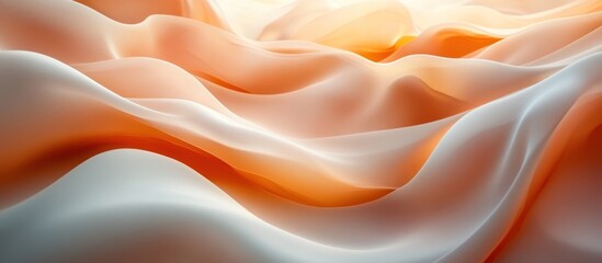 Obraz premium Soft Peachy Fabric Drape
