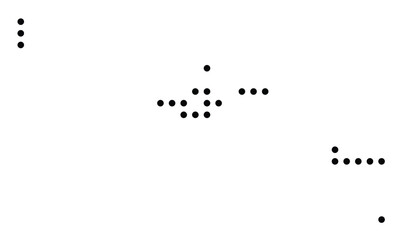 Symbol Map of the Autonomous region Azores (Portugal) showing the territory with a pattern of black circles