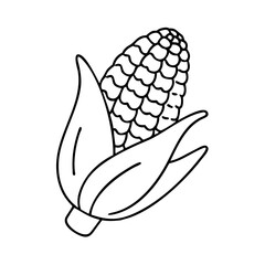 corn on the cob icon, corn on the cob vector illustration-simple illustration of corn on the cob, perfect for corn on the cob logos and icons