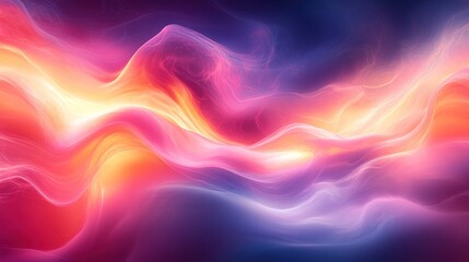 Fototapeta premium Abstract vibrant energy flows, swirling colours in cosmic background