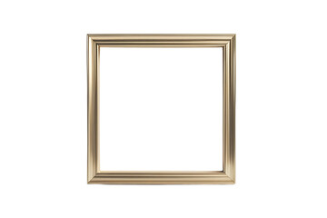 gold picture frame isolated