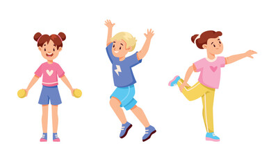 Happy Kids Enjoying Games and Playing Joyfully Together in Colorful Outfits Outdoors