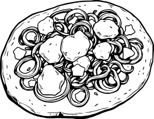 Delicious Flatbread Topped With Caramelized Onions and Chicken